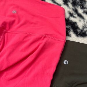 Lululemon Align Legging Bundle- Coral and Olive Green